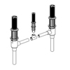 American Standard, Deck Mount Tub Filler Rough Valve Body, R800